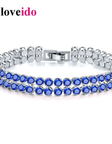 Double Row Blue Round