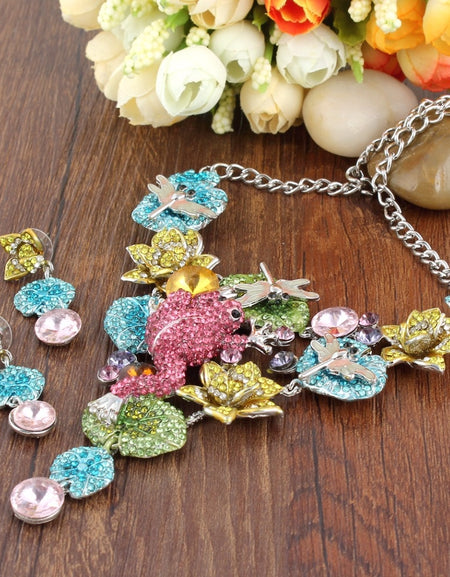 Lotus Frog Dragonfly