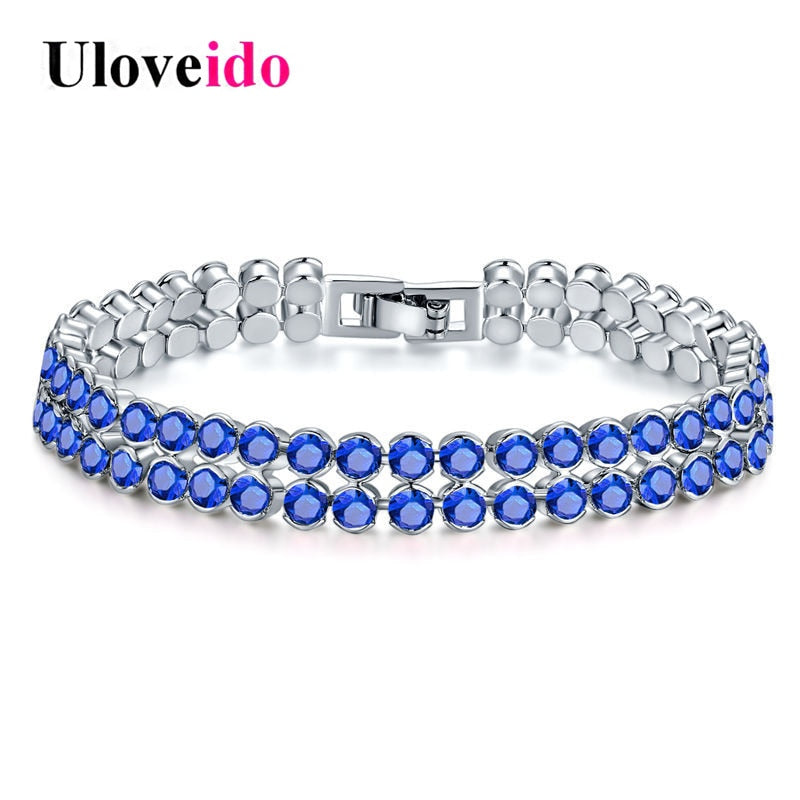 Double Row Blue Round