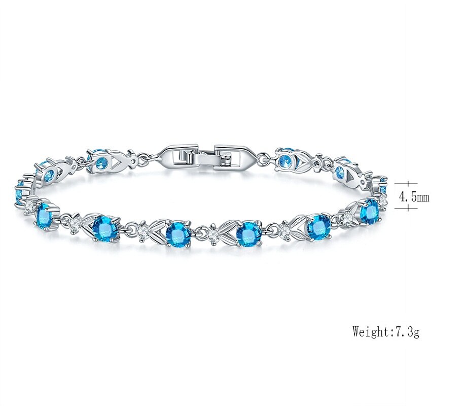 Blue Crystal Bracelets
