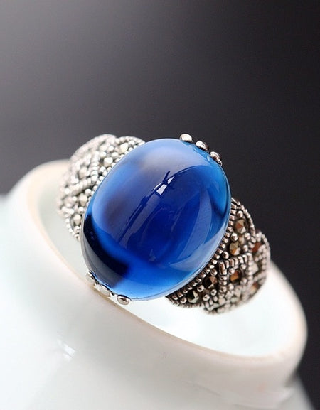 Oval Garnet/Corundum