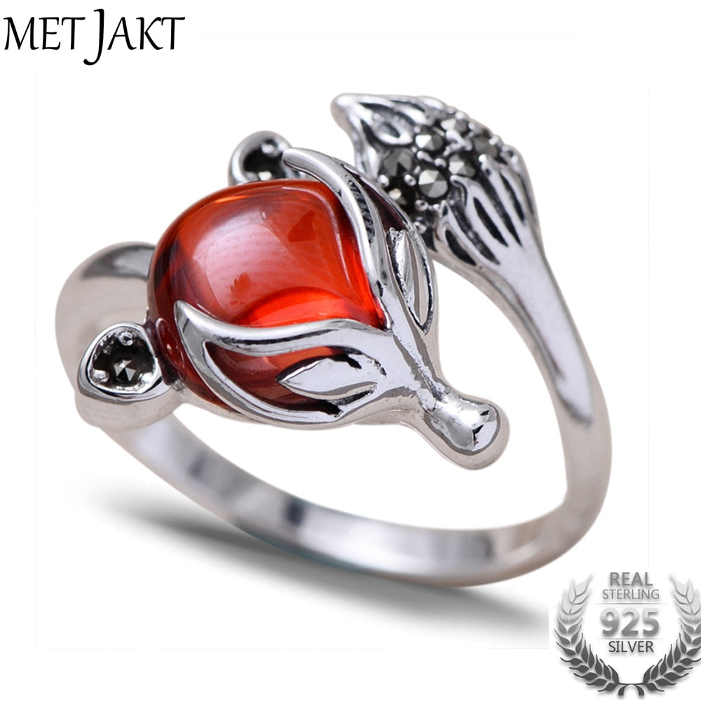 Garnet Ring Cute Fox