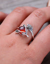 Garnet Ring Cute Fox