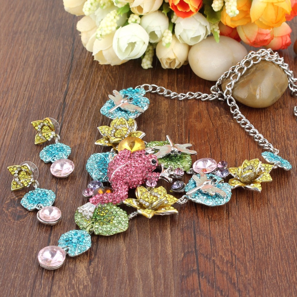 Lotus Frog Dragonfly