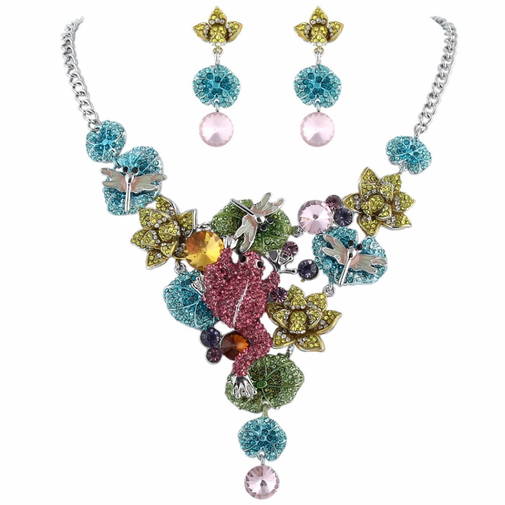 Lotus Frog Dragonfly