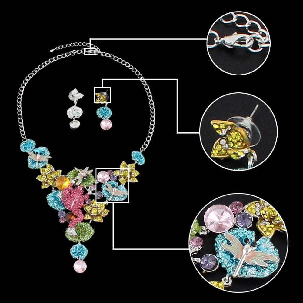 Lotus Frog Dragonfly