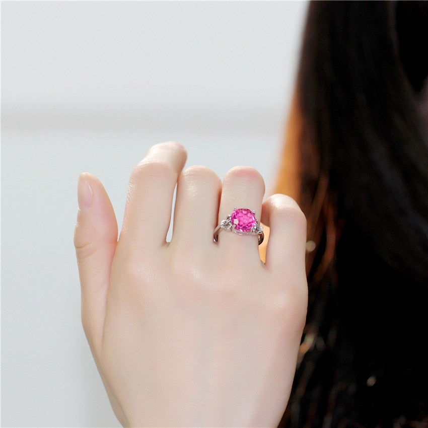 Silver Big Topaz Zircon